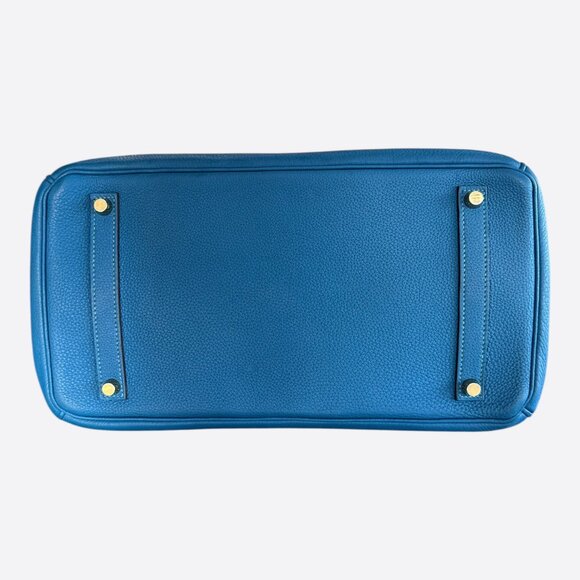 Hermes Blue Togo Birkin 35 - Picture 5 of 8